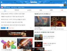 Tablet Screenshot of inven.co.kr